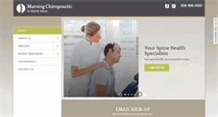 Desktop Screenshot of marsingchiropractic.com