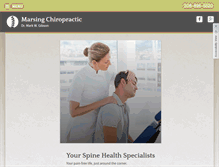 Tablet Screenshot of marsingchiropractic.com